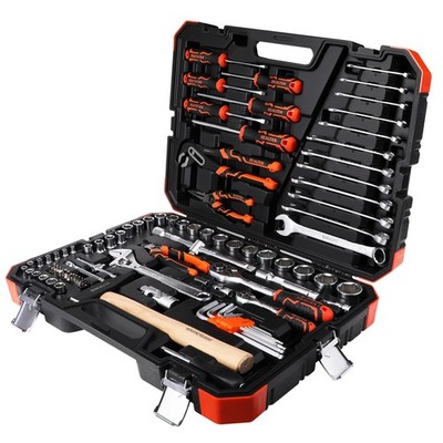 100 Piece Mechanic Tool Set Car Tool Kit Crv Socket Wrench Auto Repair Kit Inclu