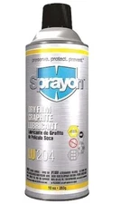 Sprayon Sc0204000 Dry Film Lubricant, 10 Oz., Aerosol Can, Graphite, Black