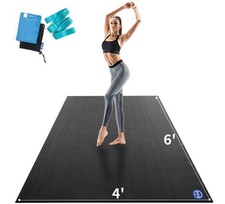 9mm Yoga Mat 72 x 48 Premium Large Feel Free Move Non-Slip Extra Wide Thick