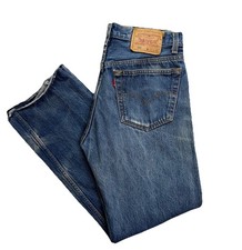 Vintage Levis 501 Jeans Mens 30x29 Blue Straight Leg Button Fly Made in USA 90s