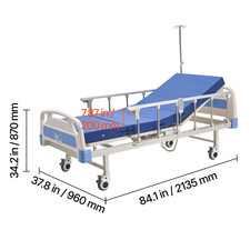 Uimoso Lit Médical Électrique Avec 2 Fonctions Et Matelas Inclus