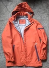 FLAWLESS MENs SML BROOKS BROTHERS PRO-SPORT RAIN FULL ZIP JACKET ORANGE HOODED