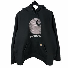 Women  s Carhartt Rain Defender Workwear Pullover Logo Hoodie Size 2XL