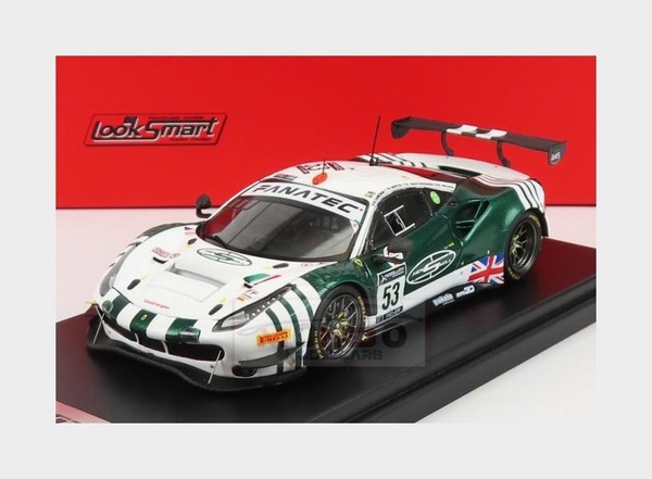 1:43 Looksmart Ferrari 488 Gt3 Evo #53 Winner Pro-Am Class 24H Spa 2021 LSRC104-image