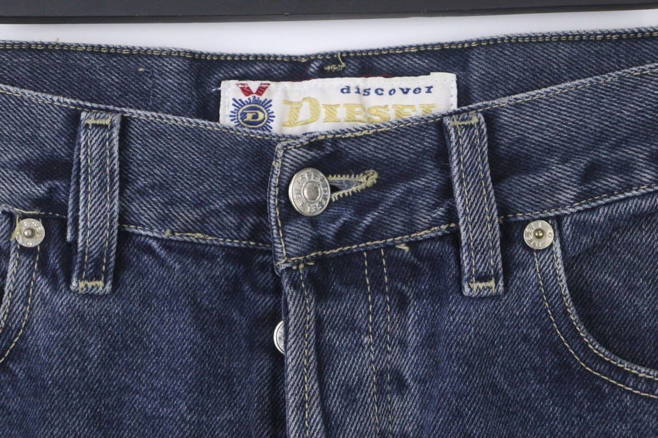 DIESEL Denim Gray Regular Straight Basic Jeans Si… - image 7