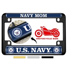 [Officially Licensed Product] - Motorcycle Metal License Plate Frame with U.S. 