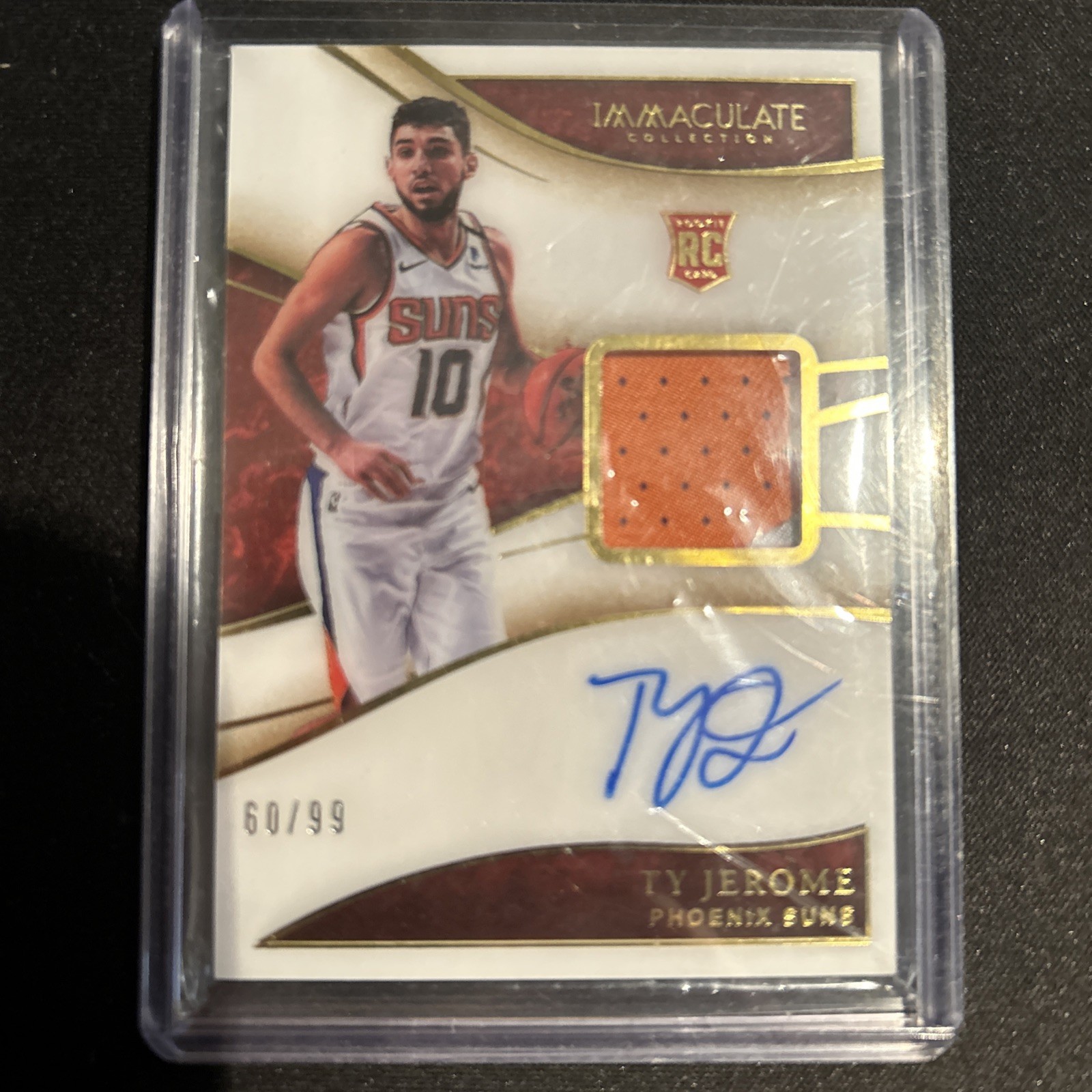 2019-20 Panini Immaculate Rookie Patch Auto TY JEROME 60/ 99!!
