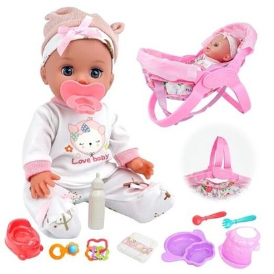 14'' Baby Doll with Washable Doll Accessories - Lifelike Baby Doll Pretend 