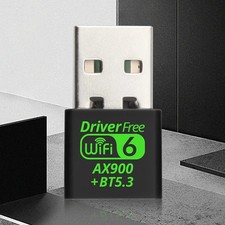 New WIFI 6 Mini USB Bluetooth Adapter Dongle Dual Band for Windows PC 11/10 US