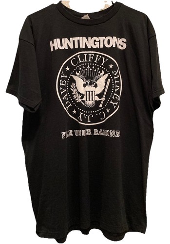 Vintage Y2K Huntingtons "File Under Ramones" Album T-Shirt Tooth & Nail Records
