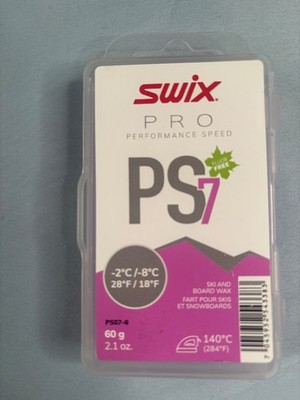 Swix Pro Performance Speed Fluor Free Wax PS7 Violet 60 grams