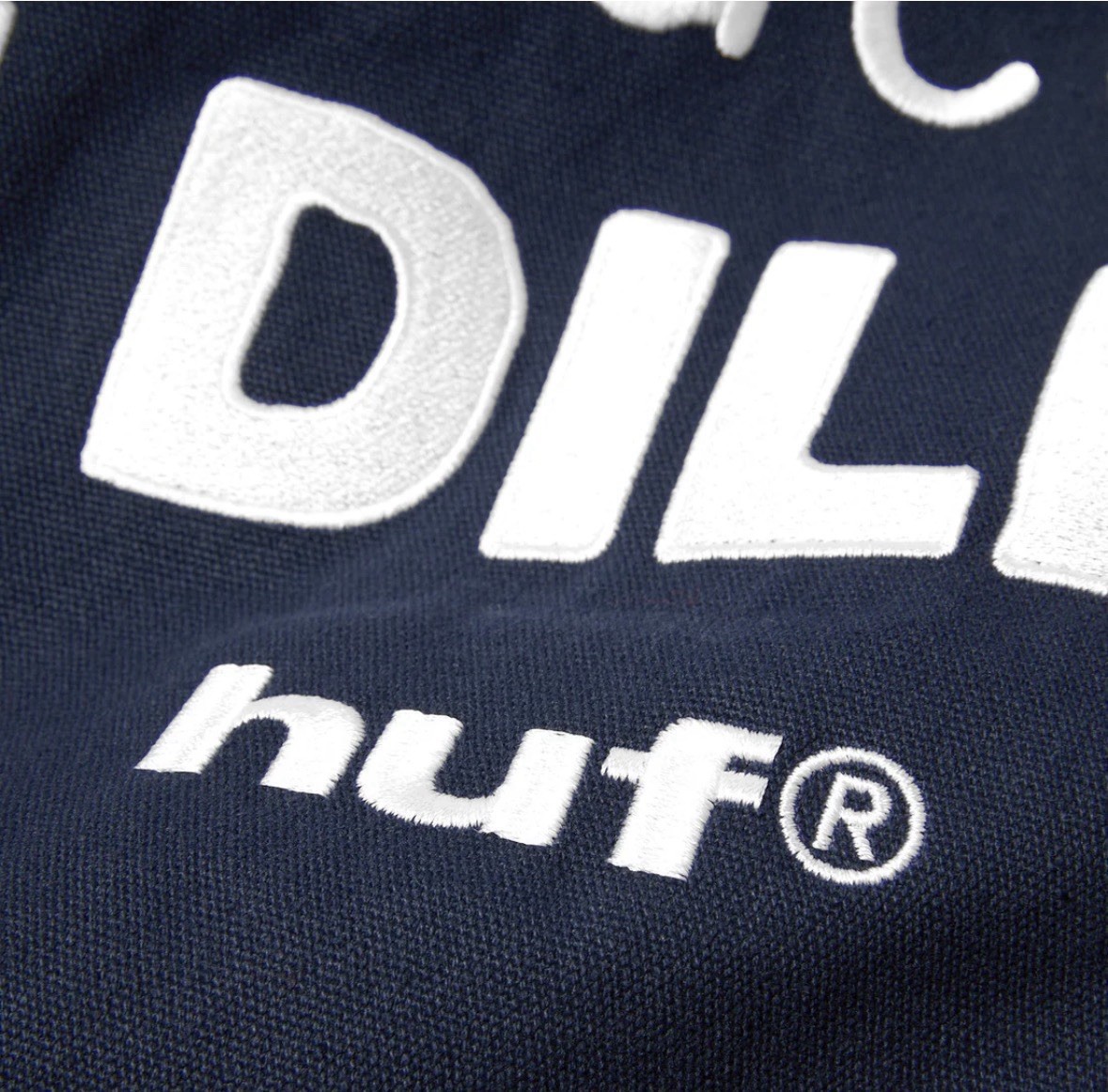 HUF X J DILLA WORK JACKET Sold Out Rare Skate Hip Hop Size Large Blue Stiching image 7