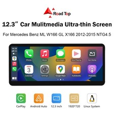 12.3'' Wireless Linux CarPlay f&uuml;r Benz ML W166 GL X166 NTG4.5/4.7 Navi Autoradio