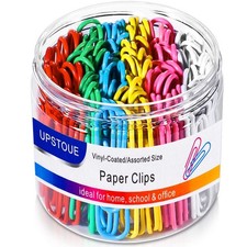 Vinaco Paper Clips Colorful, 100 Pack Large 2 Large, Colorful