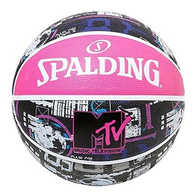 SPALDING Basketball Ball Collaboration Größe 5 Gummi MTV Moon 84-496J