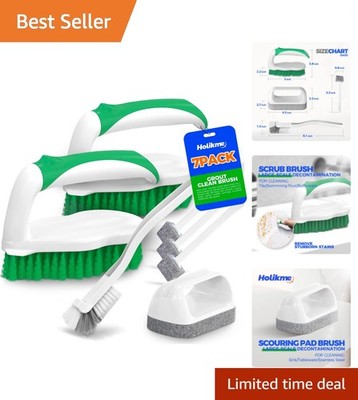 7 Pack Deep Cleaning Brush Set - Ergonomic Grip for Efficient Multi-Surface Care