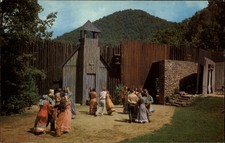 Unto These Hills ~ Mountainside Theatre ~ Cherokee NC North Carolina ~ postcard