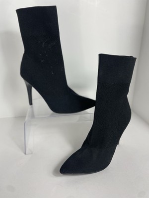 Brash Women's Spicy Pointed Toe Ankle Booties High Heel Boots Black Size 9