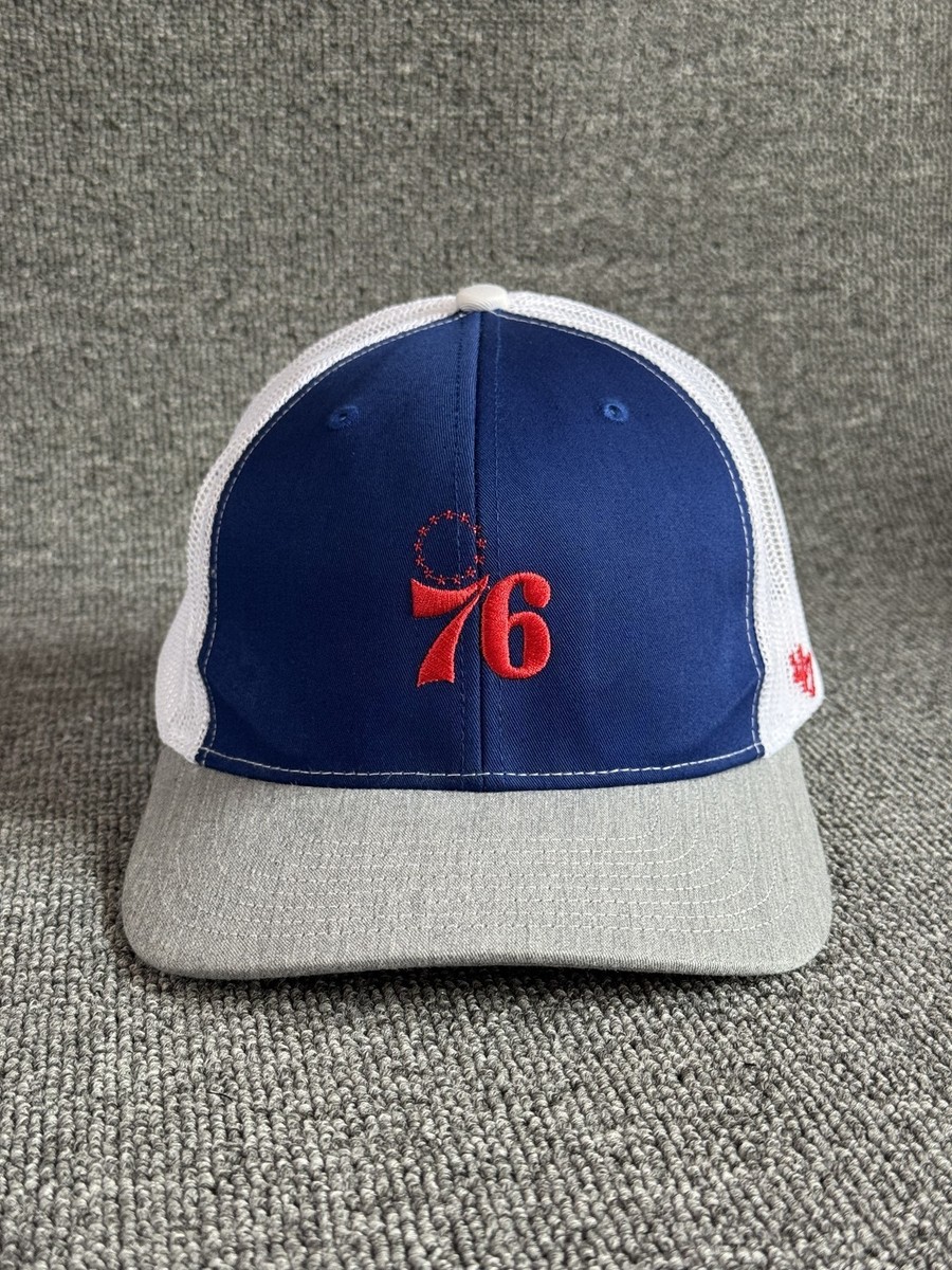 '47 Brand Philadelphia 76ers Trucker Snapback Blue White Gray Hat