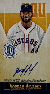 Topps 2021 Gypsy Queen Captains Mini Autographs Yordan Alvarez #CMA-YA /50
