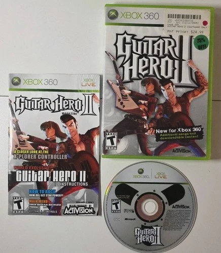 Guitar Hero II 2 - Microsoft Xbox 360, 2007 - Complete CIB W Manual - Tested