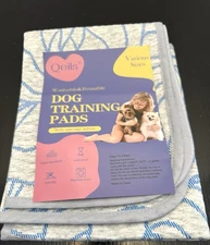 Qeils Dog Training Pads 2pk 18x24 Washable And Reusable Non-Slip