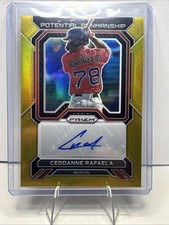 2023 Panini Prizm Ceddanne Rafaela Gold Potential Penmanship 6/10 #PP-CR