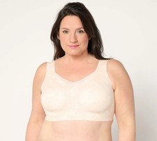 Evelyn  Bobbie Ultra Lift Defy Mesh Trimmed Seamless Wirefree Bra Size 2XL