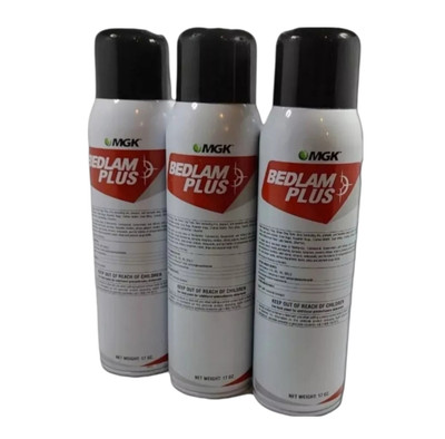 Bedlam Plus Bed Bug Killer Spray - 3 Pack 17 oz. Cans Kills Bedbugs On Contact