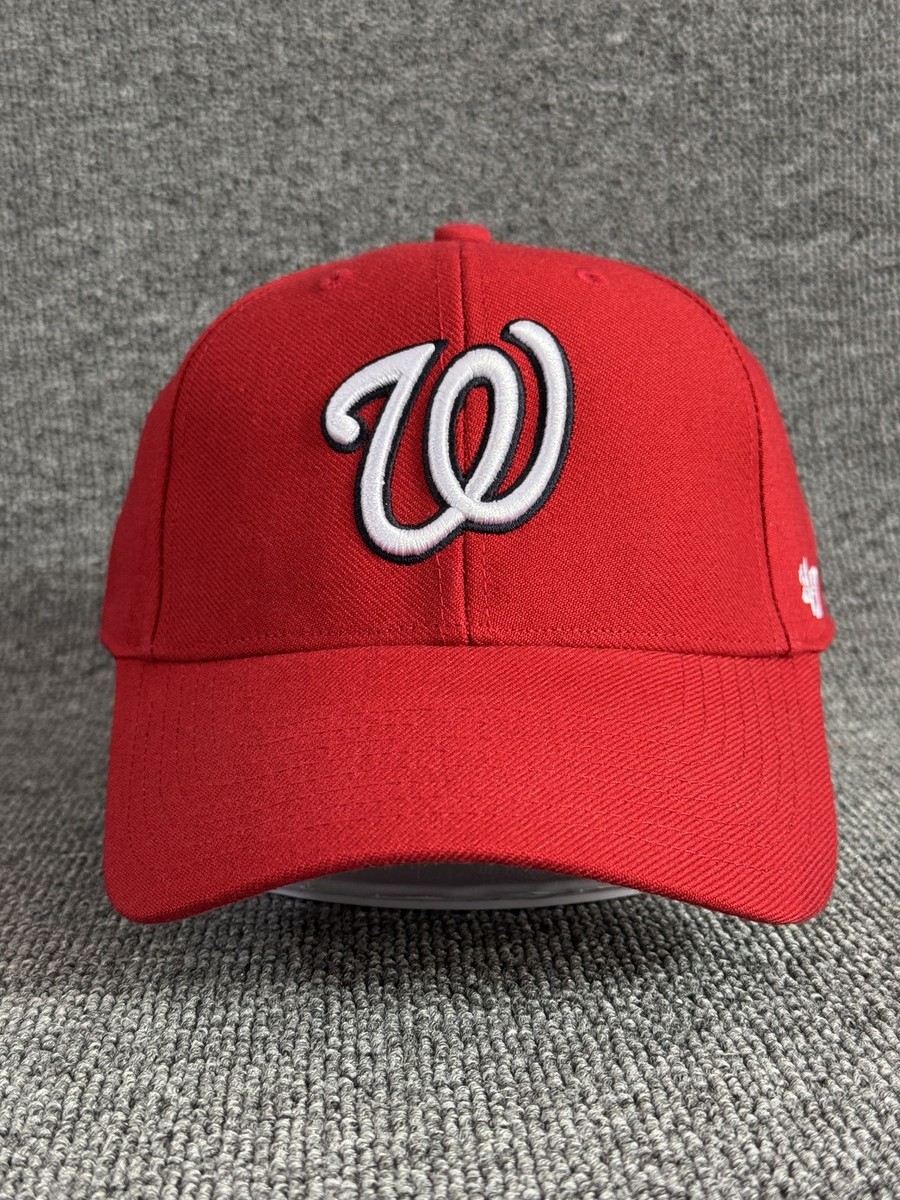'47 Brand Washington Nationals Dad Hat Strapback Red One Size Cap