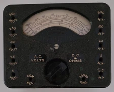Vintage AVC A.C. Volts & D.C. & Ohms Meter Untested