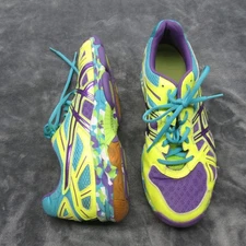 ASICS Womens Shoes 10 Neon Yellow Teal Training Sneakers Volleyball Lightweight