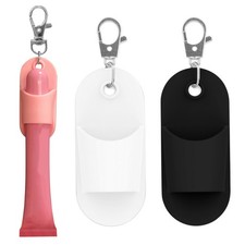 Lipstick Holder for Bags Silicone Lipstick Keychain Holder Color Bag Charm