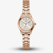 Guess Damenuhr Piper Rosévergoldet Weißes Zifferblatt GW0413L3