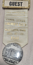 1941 Connecticut Volunteer Firemen's’ Association 58th Convention Badge/Ribbon