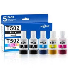 502 Ink Refill Bottles for ET-2760 ET-4760 ET-2850 Printers 5 Bottles