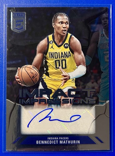 2023-24 Donruss Elite Bennedict Mathurin Impact Impressions Auto #II-BEN
