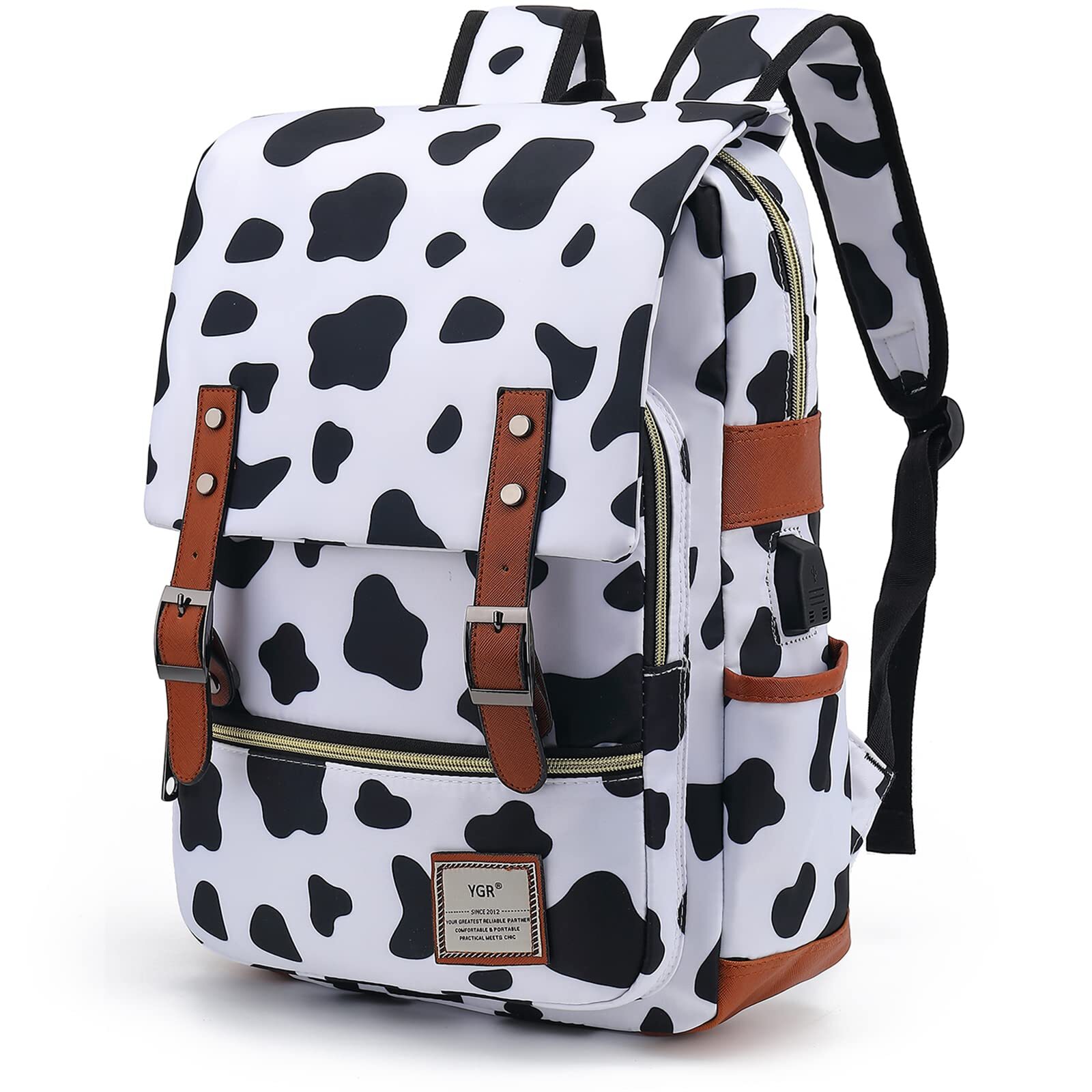 Floral Laptop Backpack For Women Female School Travel Business Outdoor Sports Of