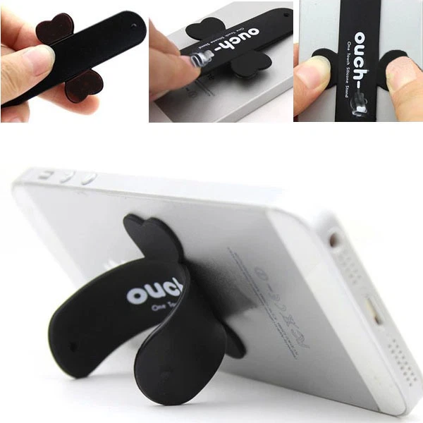 2x Silicone Touch-U Phone Holder Stand for iPhone 6 plus 5s 6S Samsung S5 S6 gbm - Image 2 of 4