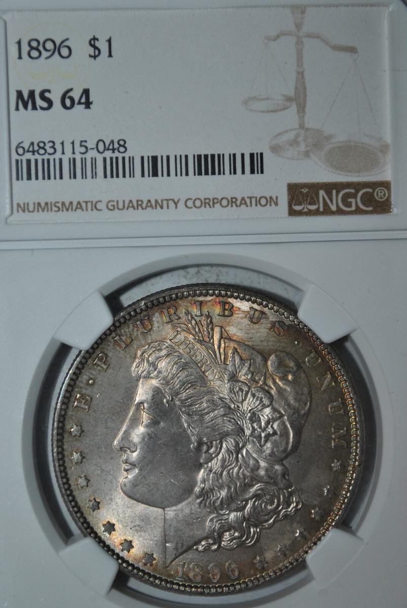 1896 Morgan Silver $1, NGC MS64 | eBay