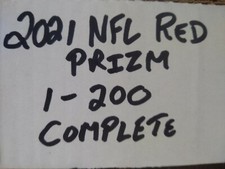 2021 NFL Draft Picks Red Prizm Complete Set