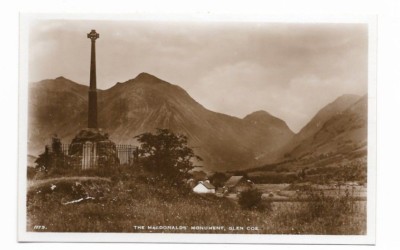 Glencoe : Massacre : The MacDonalds' Monument : Glencoe (JB White card 1779)