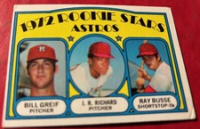 J.R. Richard 1972 Topps 101 Astros baseball see description