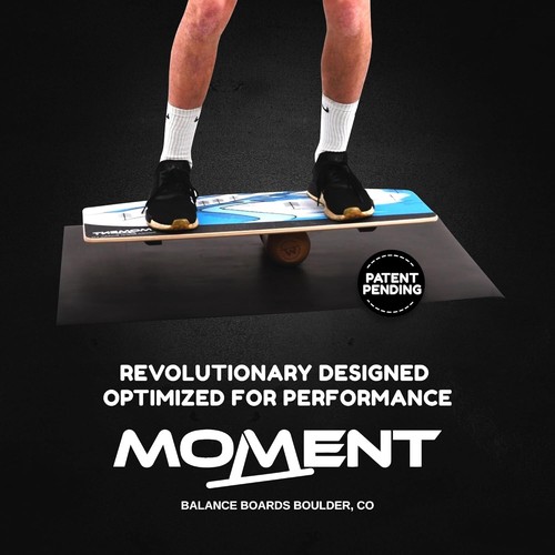 Moment Balance Boards Trainer Wooden Wobble Board Roller Durable Rails 300LBS - Picture 7 of 7