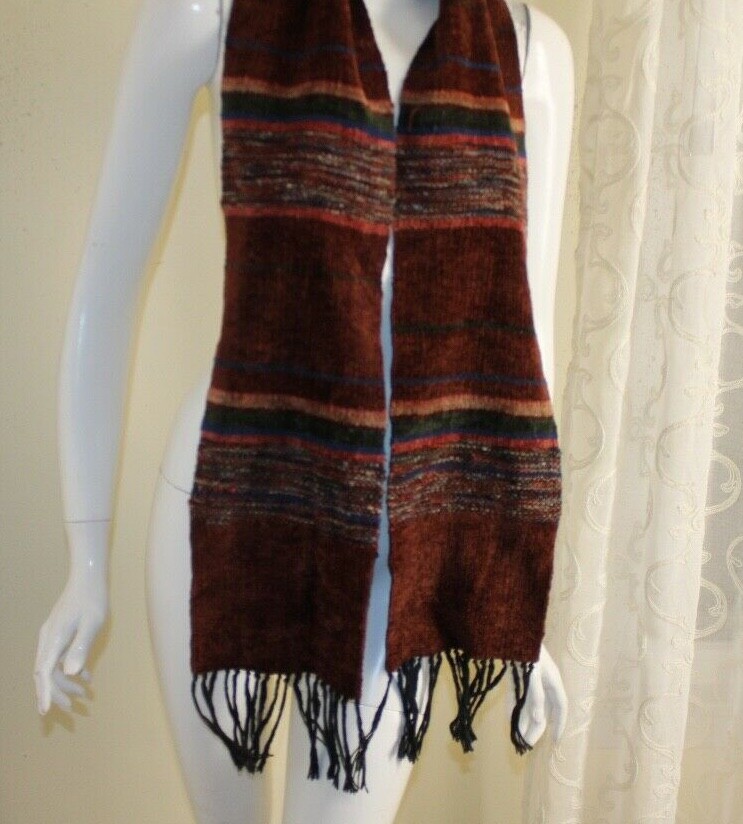 Estate Copper HandWoven Lux MULTI ArttoWear Fiber Artist Scarf Wrap