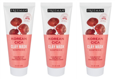 BL Freeman Facial Korean Cica Clay Mask 6oz each *Three Pack*