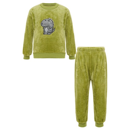 Kids Pajamas Set Warm Homewear Top Loungewear Sleepwear Nightwear Children Pjs - Picture 56 of 80