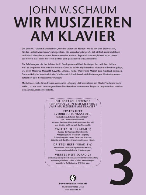 Thumbnail - Wir Musizieren Am Klavier Band 3 Neuauflage John W. Schaum