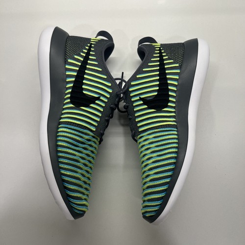 Nike Roshe Two Flyknit Running Shoes Volt Blue Dark Gray Men’s 9-13 844833-004 - Picture 8 of 8