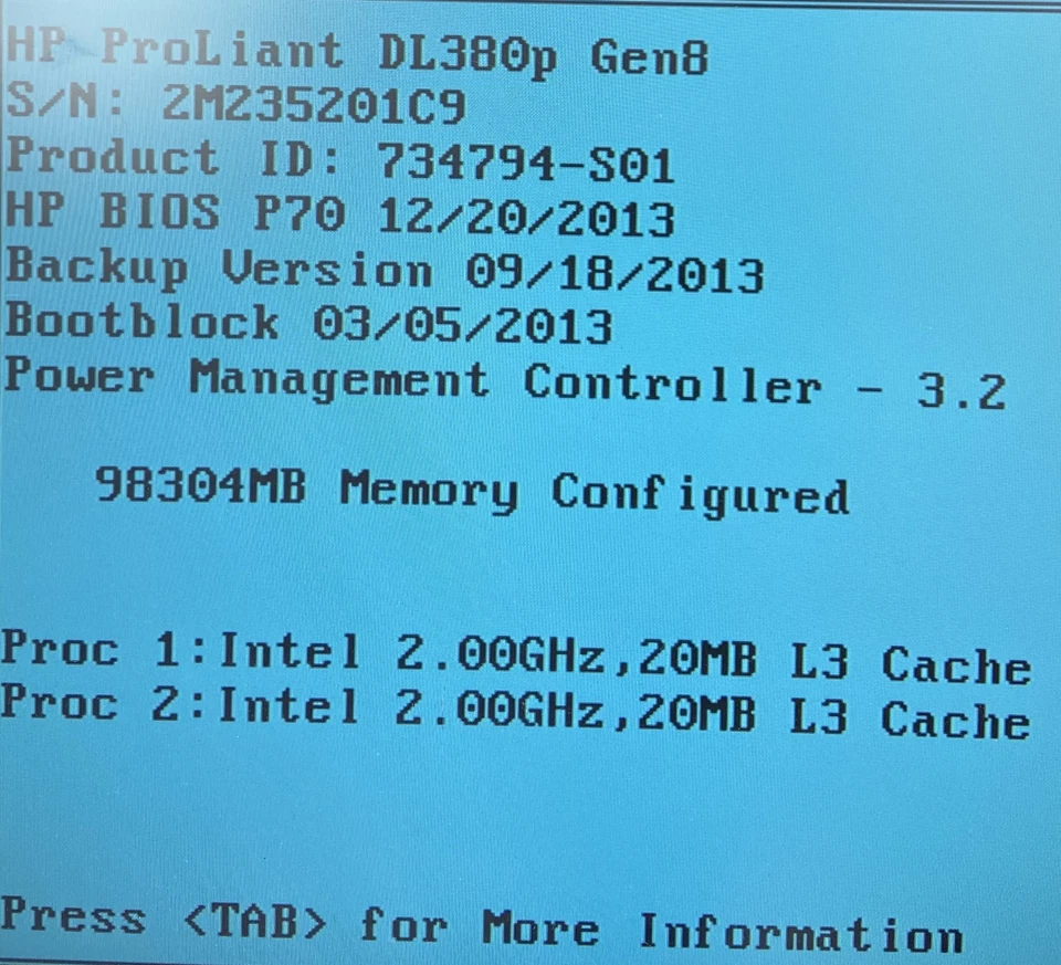 HP ProLiant DL380p Gen8 2U Server 2x Xeon E5-2640 v2 2.0Ghz 96GB RAM NO HDDs - Image 2 of 4